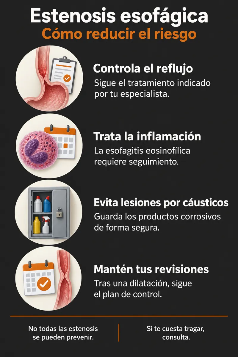 Prevención de la estenosis esofágica