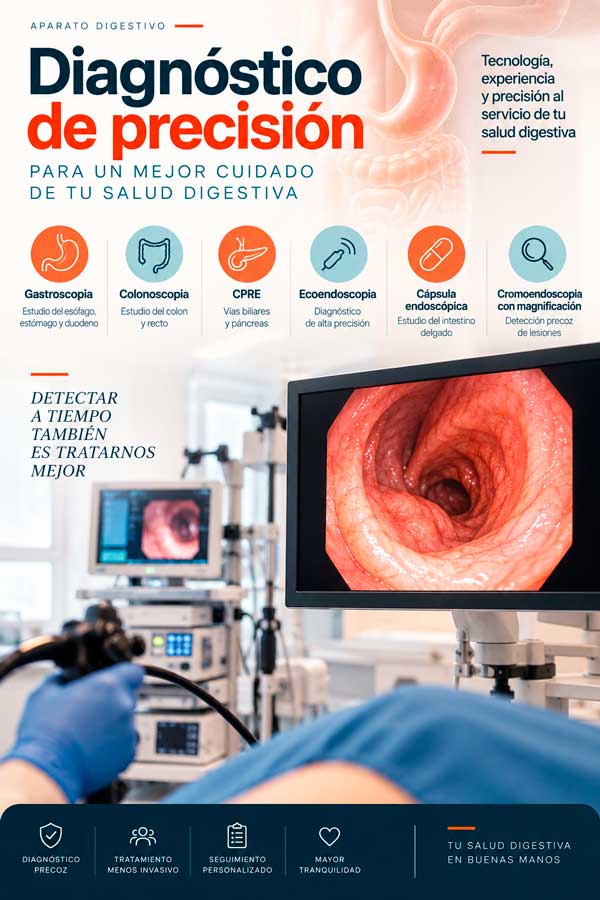 Diagnóstico endoscópico digestivo de precisión en Badajoz, Villanueva de la Serena, Mérida y Don Benito